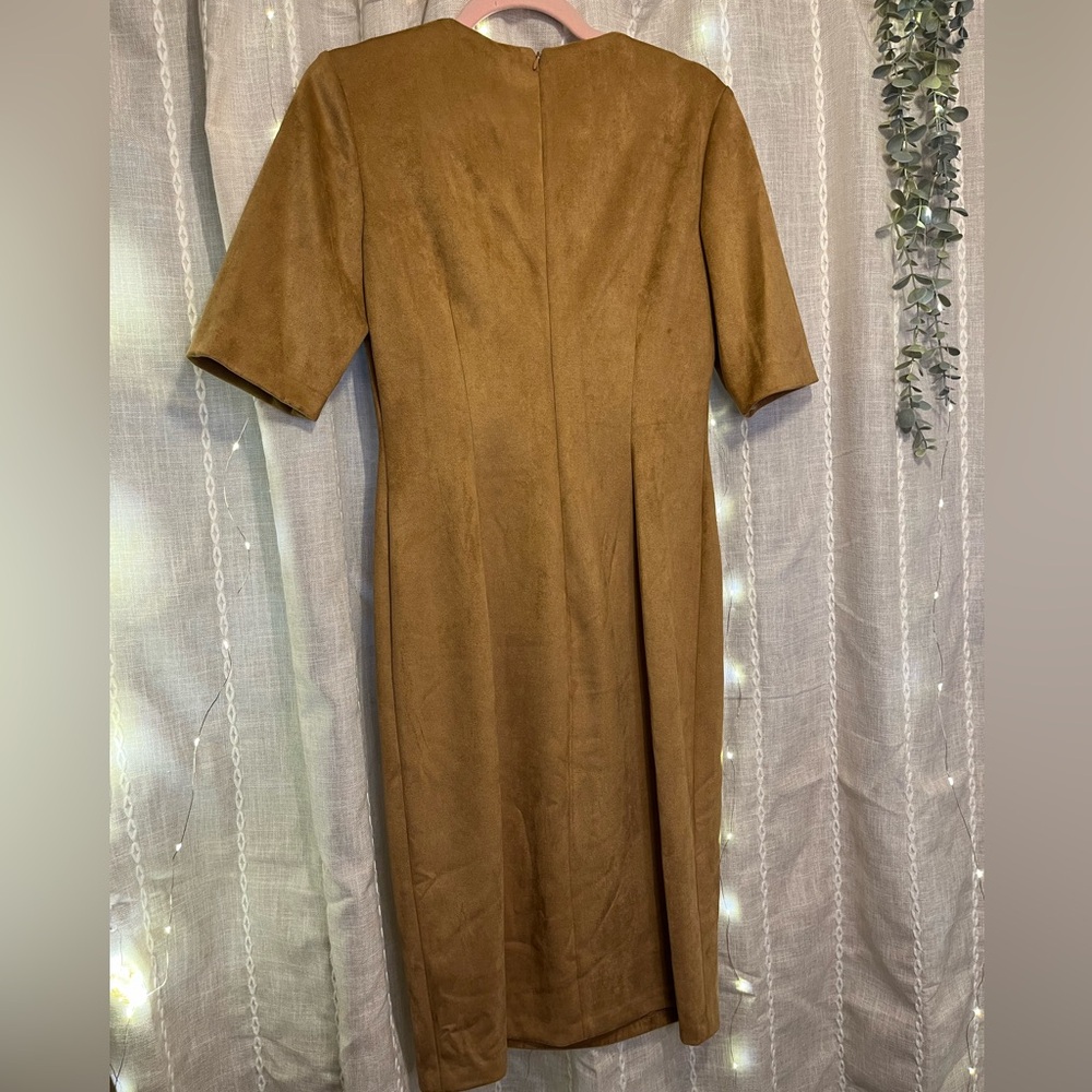 Faux Suede Dress - Picture 3 of 8